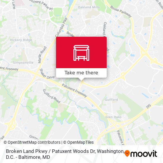 Mapa de Broken Land Pkwy / Patuxent Woods Dr