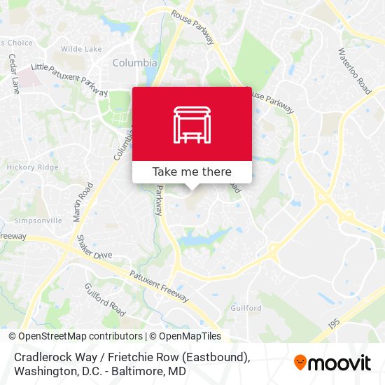 Cradlerock Way / Frietchie Row (Eastbound) map