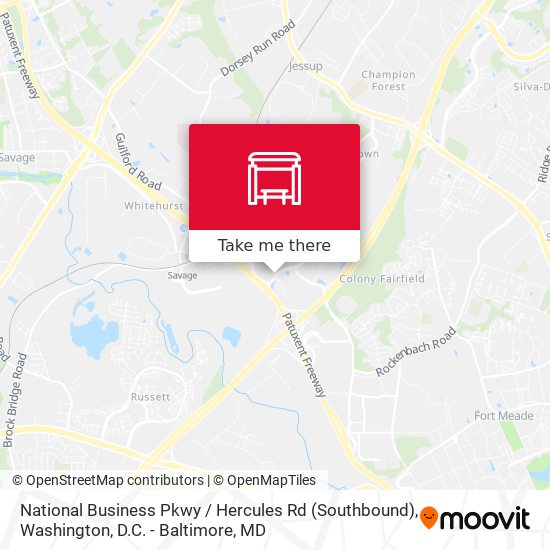 National Business Pkwy / Hercules Rd (Southbound) map