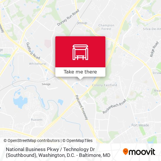 National Business Pkwy / Technology Dr (Southbound) map