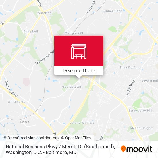 National Business Pkwy / Merritt Dr (Southbound) map