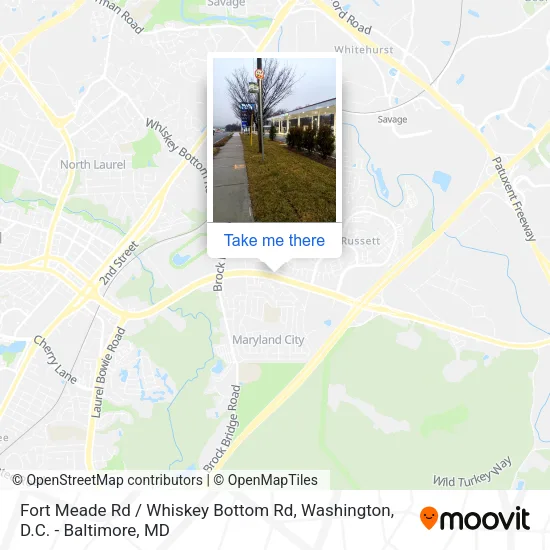 Fort Meade Rd / Whiskey Bottom Rd map