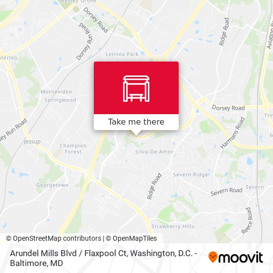 Mapa de Arundel Mills Blvd / Flaxpool Ct