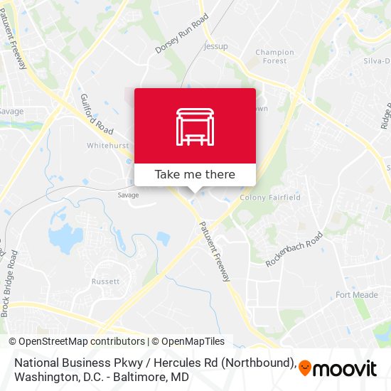 National Business Pkwy / Hercules Rd (Northbound) map