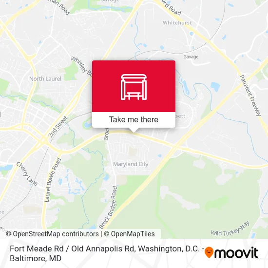 Fort Meade Rd / Old Annapolis Rd map