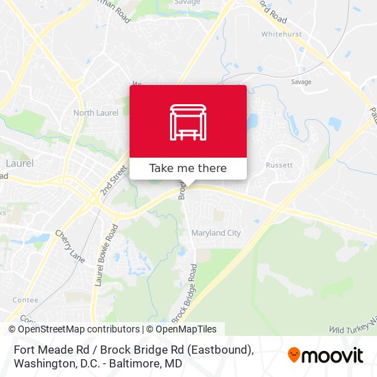 Fort Meade Rd / Brock Bridge Rd (Eastbound) map