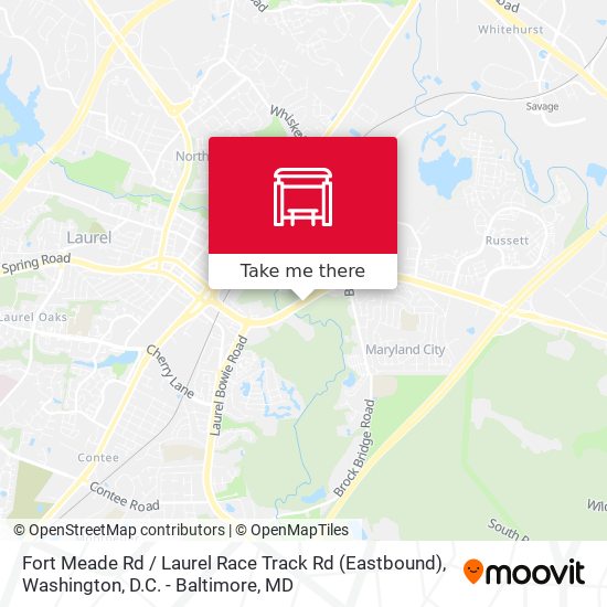 Fort Meade Rd / Laurel Race Track Rd (Eastbound) map