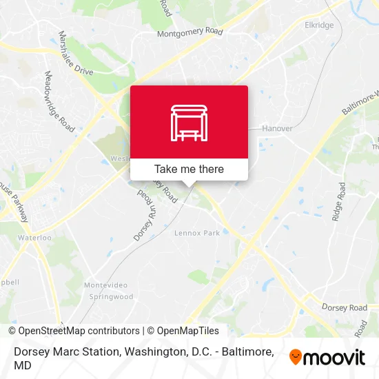 Dorsey Marc Station map