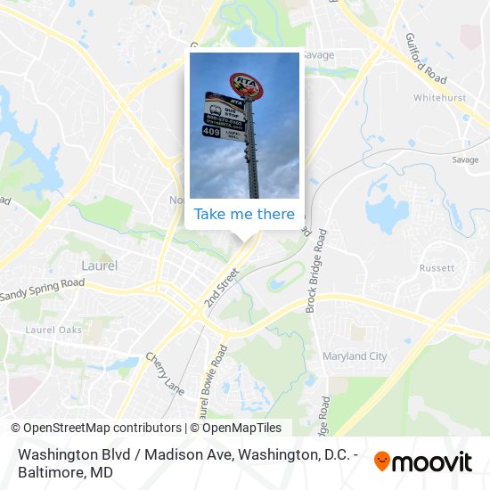 Mapa de Washington Blvd / Madison Ave