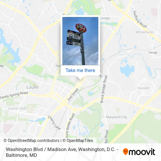 Washington Blvd / Madison Ave map
