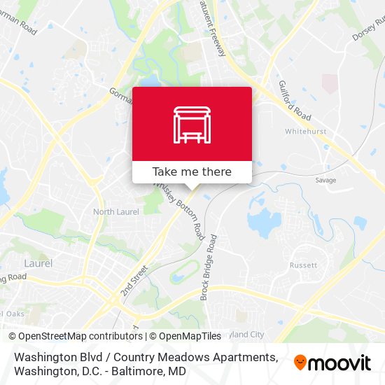Washington Blvd / Country Meadows Apartments map