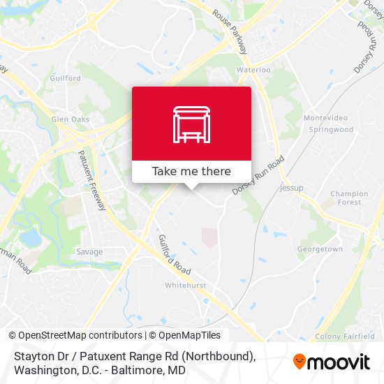 Stayton Dr / Patuxent Range Rd (Northbound) map