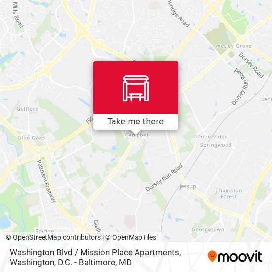 Washington Blvd / Mission Place Apartments map