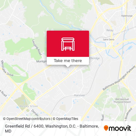 Mapa de Greenfield Rd / 6400