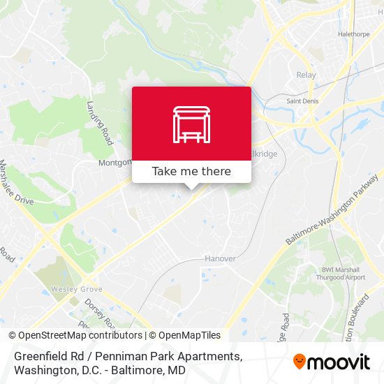 Mapa de Greenfield Rd / Penniman Park Apartments