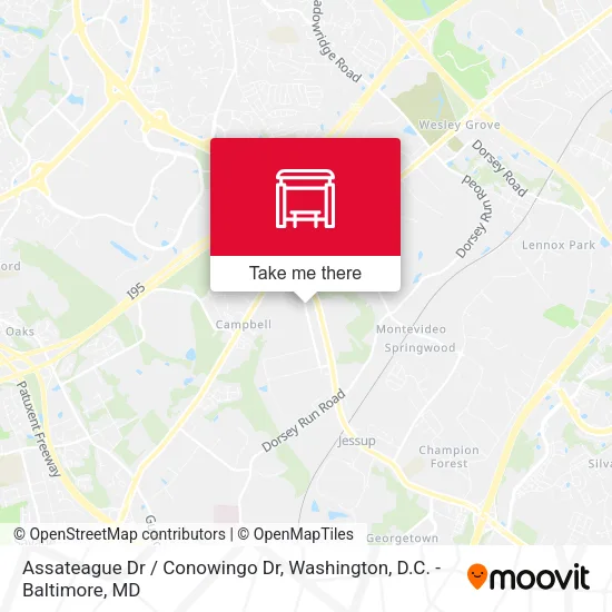 Assateague Dr / Conowingo Dr map