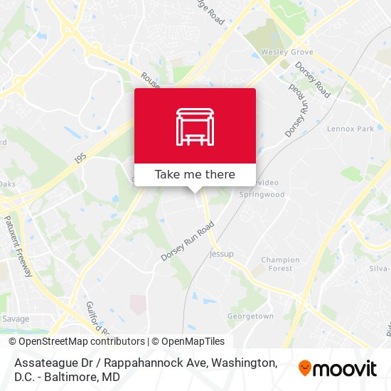 Assateague Dr / Rappahannock Ave map