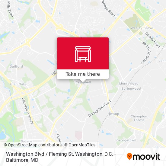 Washington Blvd / Fleming St map