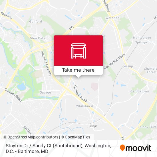 Stayton Dr / Sandy Ct (Southbound) map