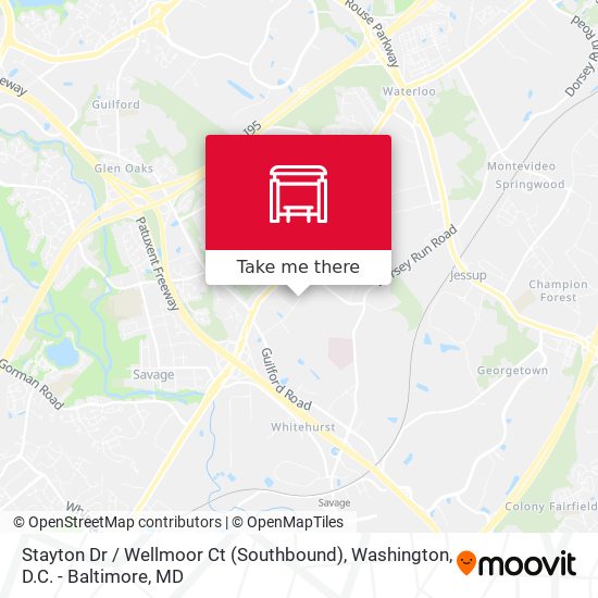 Stayton Dr / Wellmoor Ct (Southbound) map