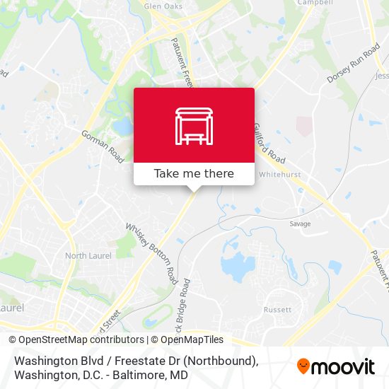 Washington Blvd / Freestate Dr (Northbound) map
