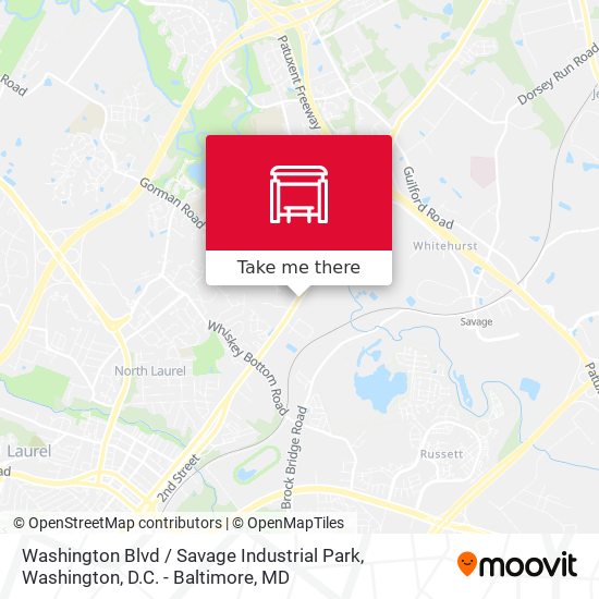 Mapa de Washington Blvd / Savage Industrial Park