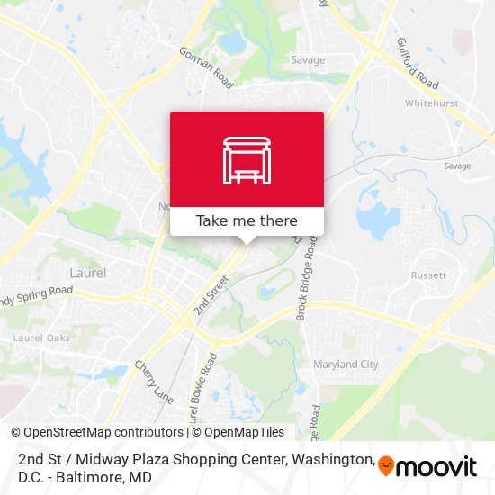 2nd St / Midway Plaza Shopping Center map
