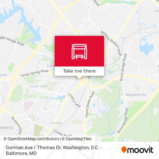 Gorman Ave / Thomas Dr map