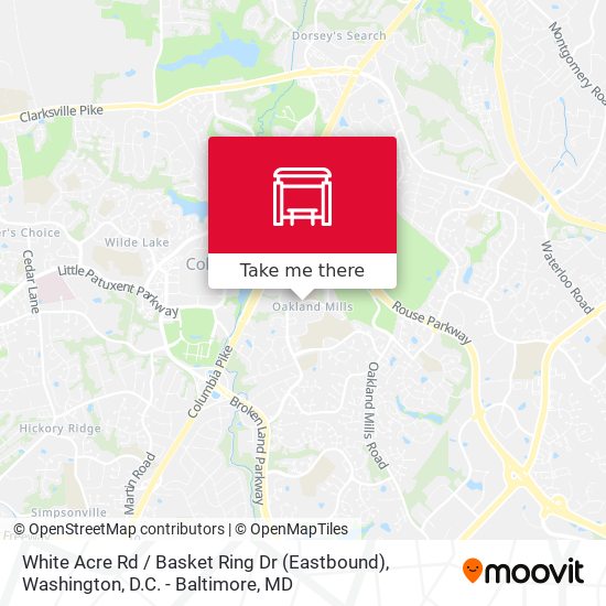 White Acre Rd / Basket Ring Dr (Eastbound) map