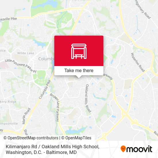 Kilimanjaro Rd / Oakland Mills High School map