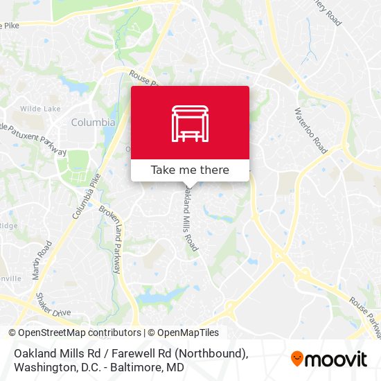 Mapa de Oakland Mills Rd / Farewell Rd (Northbound)