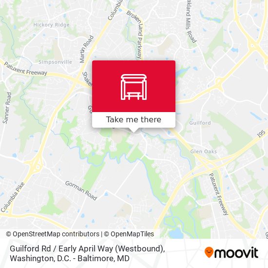 Guilford Rd / Early April Way (Westbound) map