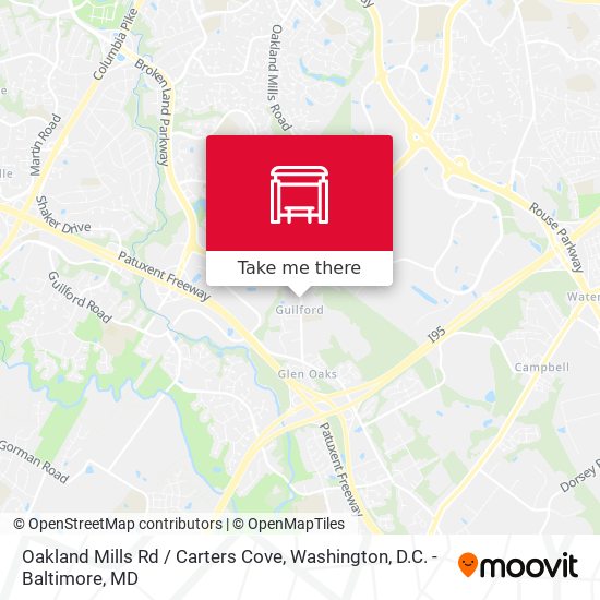 Oakland Mills Rd / Carters Cove map