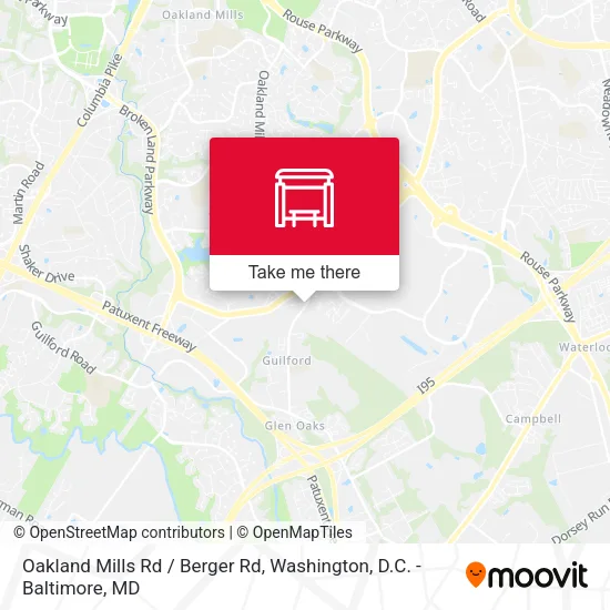 Oakland Mills Rd / Berger Rd map