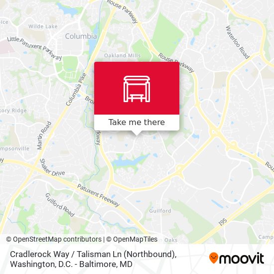 Mapa de Cradlerock Way / Talisman Ln (Northbound)