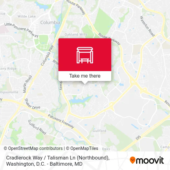 Cradlerock Way / Talisman Ln (Northbound) map