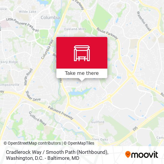 Cradlerock Way / Smooth Path (Northbound) map