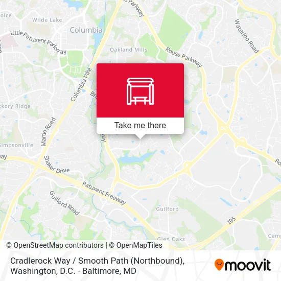 Cradlerock Way / Smooth Path (Northbound) map
