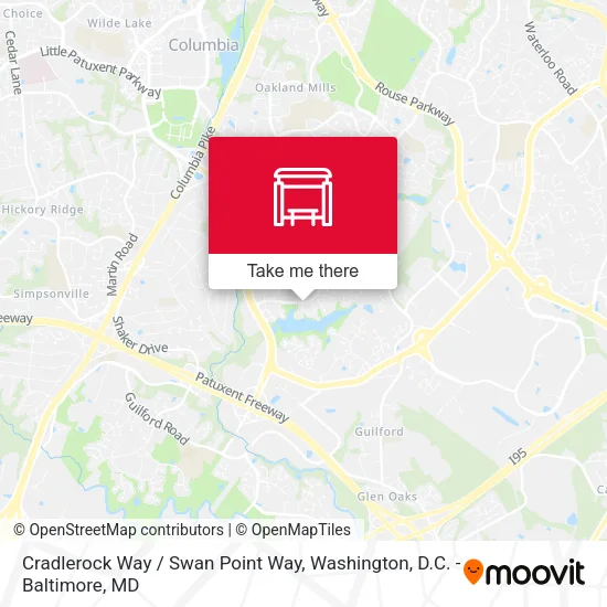 Cradlerock Way / Swan Point Way map