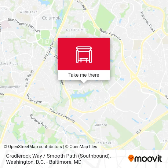 Cradlerock Way / Smooth Path (Southbound) map