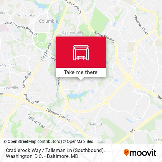 Mapa de Cradlerock Way / Talisman Ln (Southbound)