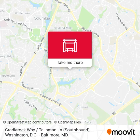 Cradlerock Way / Talisman Ln (Southbound) map