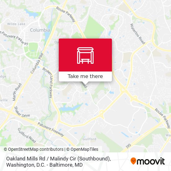 Oakland Mills Rd / Malindy Cir (Southbound) map