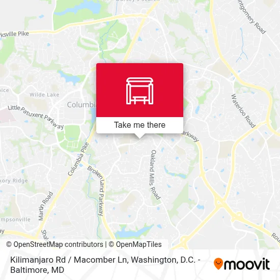 Kilimanjaro Rd / Macomber Ln map