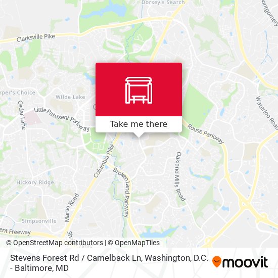 Mapa de Stevens Forest Rd / Camelback Ln