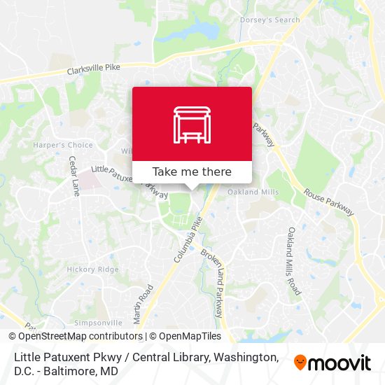 Little Patuxent Pkwy / Central Library map