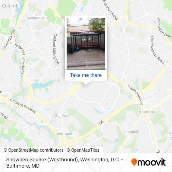 Snowden Square (Westbound) map