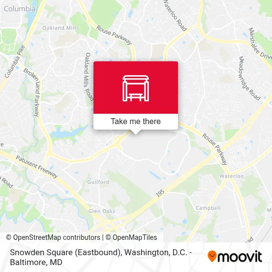Snowden Square (Eastbound) map