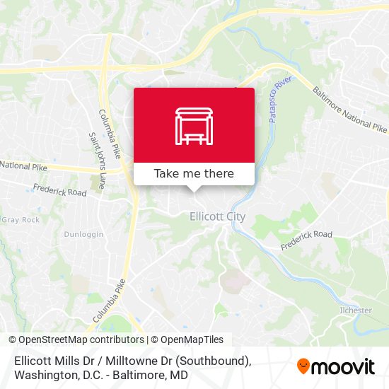 Ellicott Mills Dr / Milltowne Dr (Southbound) map