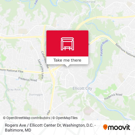 Mapa de Rogers Ave / Ellicott Center Dr